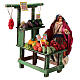 Market stand with fruits and 12 cm terracotta figurine for Neapolitan Nativity Scene s3