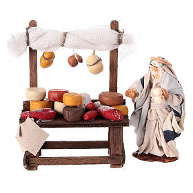 Étal charcuterie 6 cm crèche napolitaine terre cuite