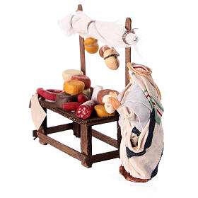 Banco salumi 6 cm presepe napoletano terracotta