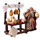 Étal salaisons terre cuite h 10 cm crèche napolitaine s2