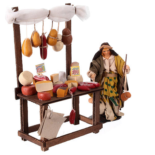 Stoisko z wędlinami do szopki neapolitańskiej – figurka 12 cm, terakota 3