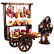 Carro salumi presepe napoletano terracotta 12 cm s2