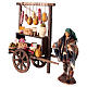 Carro salumi presepe napoletano terracotta 12 cm s3