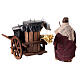 Neapolitan nativity scene sweeper wagon 12 cm terracotta s4