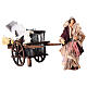 Terracotta street sweeper wagon h 10 cm Neapolitan nativity scene s2