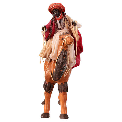 Król Mędrzec ciemnoskóry - figurka do szopki neapolitańskiej 15 cm 2