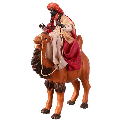 Król Mędrzec ciemnoskóry - figurka do szopki neapolitańskiej 15 cm 4