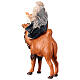 White Wise Man on a camel for 10 cm Neapolitan Nativity Scene s5