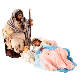 Sacra Famiglia presepe napoletano 10 cm