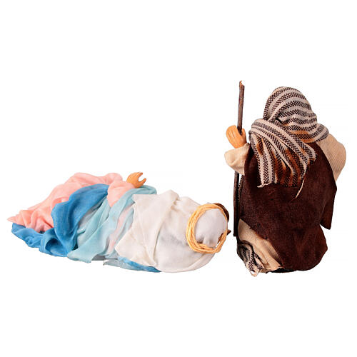 Holy Family Neapolitan nativity scene, 10 cm 4