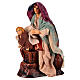 Donna terracotta bimbo in braccio presepe napoletano 10 cm s2