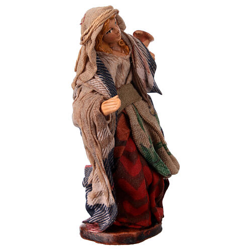 Donna con anfora presepe napoletano 10 cm 3