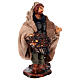 Peasant with grapes for 10 cm Neapolitan Nativity Scene s3