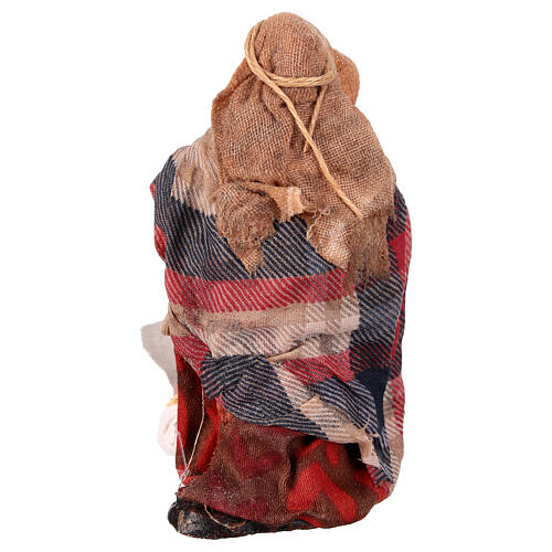 Femme qui pétrit crèche napolitaine 10 cm 4