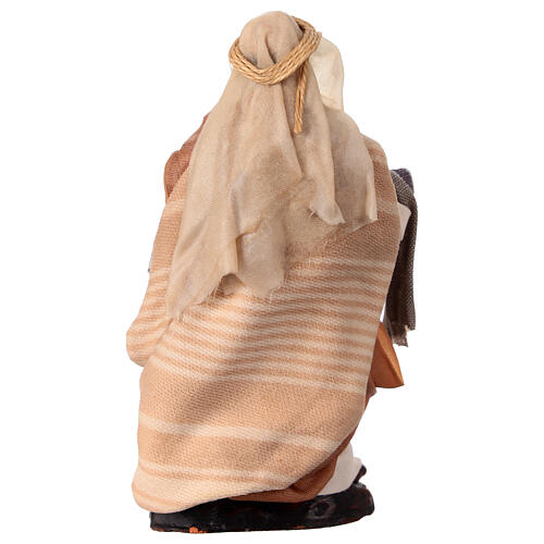 Estatua vendedor de telas moreno 12 cm belén napolitano 4