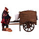 Newspaper vendor with cart for 10 cm Neapolitan Nativity Scene s4