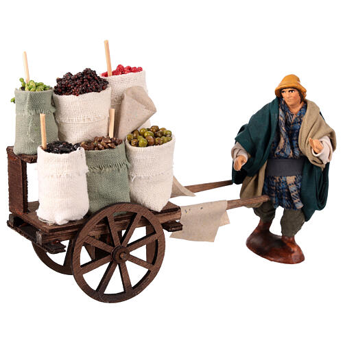 Spices cart for 10 cm Neapolitan Nativity Scene 2