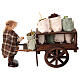 Marktszene mit Gewürzverkäufer und Karren – für 12 cm Krippe, Terrakotta, neapolitanischer Stil s4
