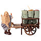 Seed seller with cart for 10 cm Neapolitan Nativity Scene s4