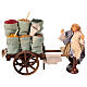 Venditore di semi con carro terracotta presepe napoletano 10 cm s1