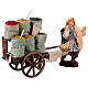 Venditore di semi con carro terracotta presepe napoletano 10 cm s3