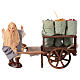 Venditore di semi con carro terracotta presepe napoletano 10 cm s4
