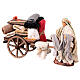 Fabric seller with cart, Neapolitan Nativity Scene of 10 cm s3