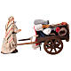 Wooden cart with fabric seller for 12 cm Neapolitan Nativity Scene s3