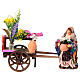 Florist's cart for 10 cm Neapolitan Nativity Scene s1