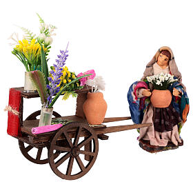 Florist wagon 10 cm Neapolitan nativity scene