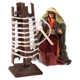 Thread maker with wool roll 6 cm Neapolitan nativity scene