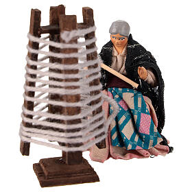 Thread maker woman 8 cm Neapolitan nativity