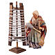 Donna filalana con fuso 12 cm presepe napoletano s2