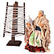 Figurine of woman spinning wool with 13 cm spindle for Neapolitan Nativity Scene s3