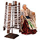 Statuina filalana con fuso presepe napoletano 14 cm  s2