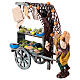 Fishmonger with wooden cart for 12 cm Neapolitan Nativity Scene s2