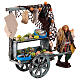 Fishmonger with wooden cart for 12 cm Neapolitan Nativity Scene s3