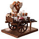 Milkmaid with cart for 10 cm Neapolitan Nativity Scene s3