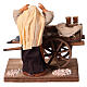 Milkmaid with cart for 10 cm Neapolitan Nativity Scene s4