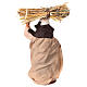 Old lady with bundle of straw for 10 cm Neapolitan Nativity Scene s4