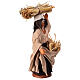 Old woman with straw figurine Neapolitan Nativity scene 10 cm s2