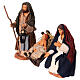 Holy Family set with Lantern Neapolitan Nativity 10 cm s3