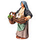 Mujer con caja conejos cesta zanahorias belén napolitano 13 cm s3
