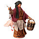 Woman with hanging chicken and basket of eggs for 13 cm Neapolitan Nativity Scene s2