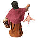 Woman with hanging chicken and basket of eggs for 13 cm Neapolitan Nativity Scene s4