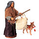 Femme âgée avec sac saucisses et chien crèche napolitaine 13 cm s2