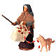 Femme âgée avec sac saucisses et chien crèche napolitaine 13 cm s3