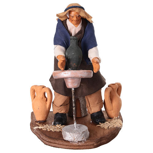 Potter with wheel for 13 cm Neapolitan Nativity Scene 1