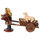 Child pulling a cart with sheeps for 13 cm Neapolitan Nativity Scene s4