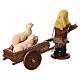 Child pulling a cart with sheeps for 13 cm Neapolitan Nativity Scene s5